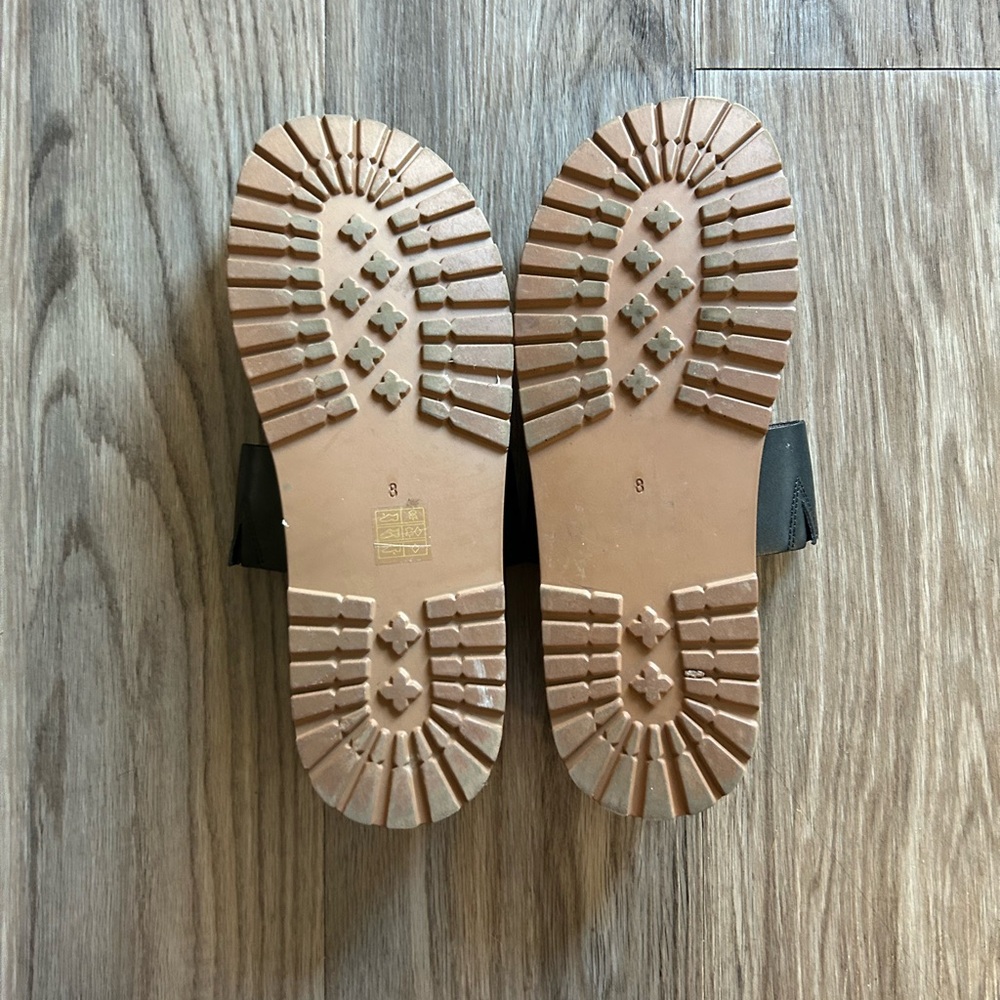 Madewell slip on sandals, black, size 8 - Picture 2 of 4